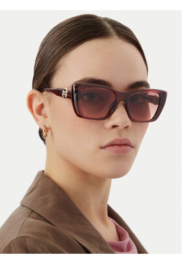 MICHAEL Michael Kors Okulary przeciwsłoneczne 0MK2270U 317513 Bordowy. Kolor: czerwony