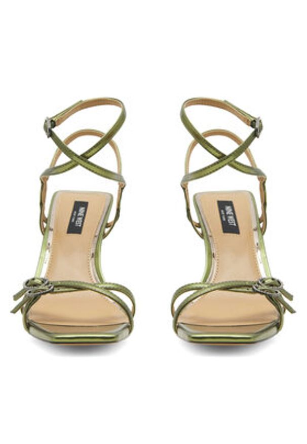 Nine West Sandały ZL23014CC Zielony. Kolor: zielony. Materiał: syntetyk