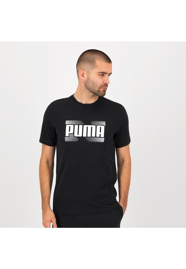 Koszulka z krótkim rękawem męska Puma Gym & Pilates. Materiał: bawełna, materiał. Długość rękawa: krótki rękaw. Długość: krótkie. Sport: joga i pilates