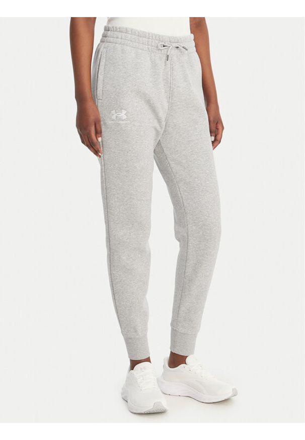 Under Armour Spodnie dresowe UA Icon Fleece 6001537 Szary Slim Fit. Kolor: szary. Materiał: bawełna