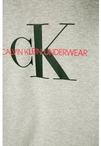 Calvin Klein Underwear - Bluza bawełniana dziecięca 128-176 cm. Okazja: na co dzień. Typ kołnierza: kaptur. Kolor: szary. Materiał: bawełna. Wzór: nadruk. Styl: casual #2