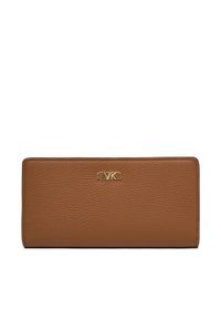 MICHAEL Michael Kors Duży Portfel Damski 32S5G8EF3L Brązowy. Kolor: brązowy. Materiał: skóra