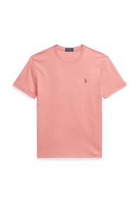 Polo Ralph Lauren T-Shirt 710740727096 Różowy Custom Slim Fit. Typ kołnierza: polo. Kolor: różowy. Materiał: bawełna #4