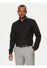 BOSS Koszula H-Hank 50527622 Czarny Slim Fit. Kolor: czarny. Materiał: bawełna #1