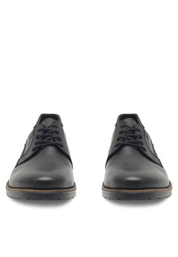 Rieker Półbuty 14603-00 Czarny. Kolor: czarny. Materiał: skóra