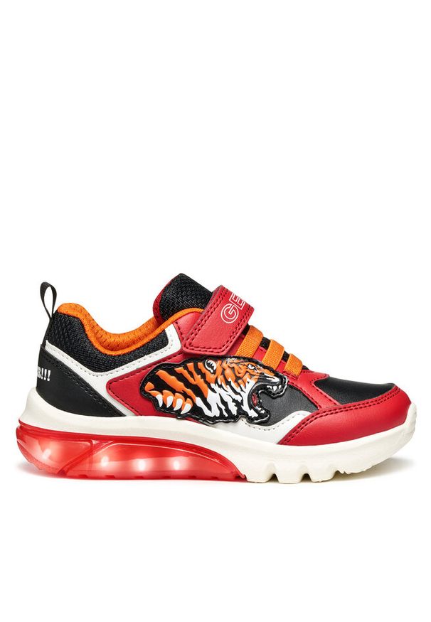 Sneakersy Geox. Kolor: czerwony