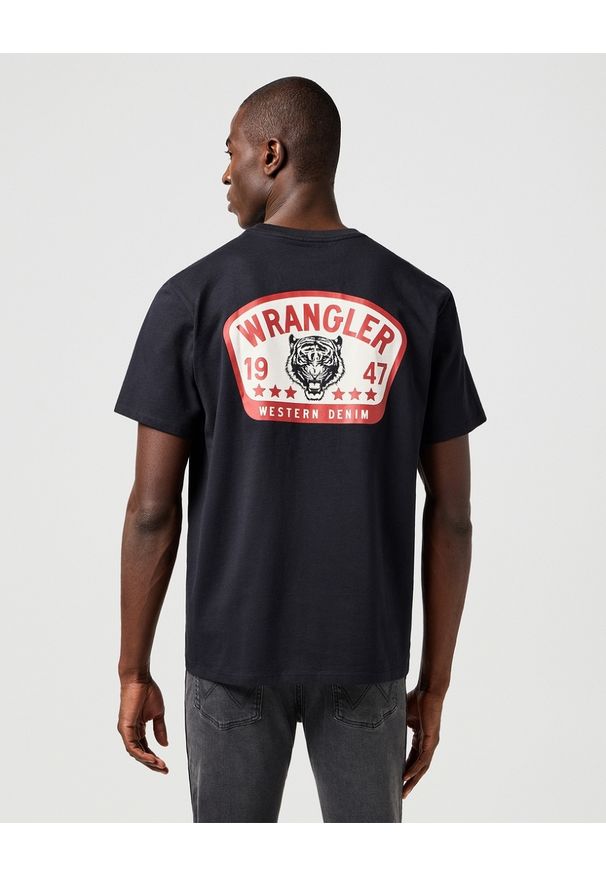 Wrangler - MESKA KOSZULKA WRANGLER GRAPHIC TEE BLACK 112362793