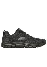 skechers - Buty męskie Skechers Track Front Runner 232298BBK - černé. Zapięcie: sznurówki. Materiał: guma, jeans, dresówka, materiał, syntetyk. Szerokość cholewki: normalna. Model: Skechers Sport. Sport: turystyka piesza