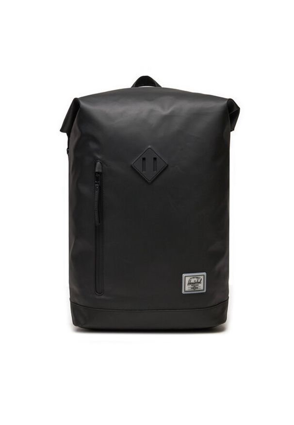 Herschel Plecak Roll Top Backpack 11194-00001 Czarny. Kolor: czarny. Materiał: poliester, materiał