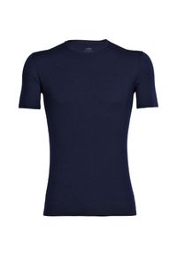 Koszulka męska Icebreaker Anatomica SS Crewe Snow T-Shirt. Kolor: niebieski. Sport: turystyka piesza