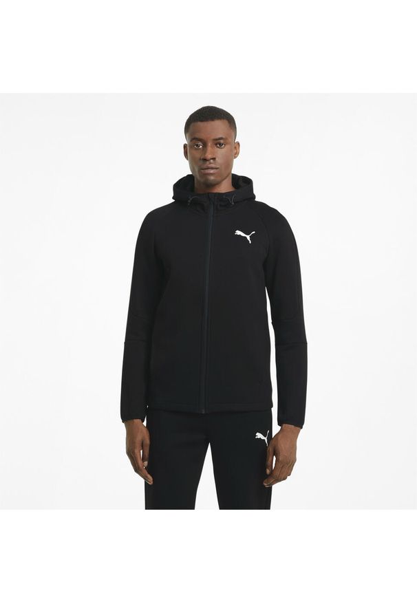 Bluza z kapturem Puma Evostripe Core Fz, Mężczyźni. Typ kołnierza: kaptur. Kolor: czarny. Sezon: jesień, zima