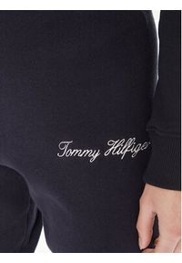 TOMMY HILFIGER - Tommy Hilfiger Spodnie dresowe Script Graphic WW0WW40347 Granatowy Regular Fit. Kolor: niebieski. Materiał: bawełna #4