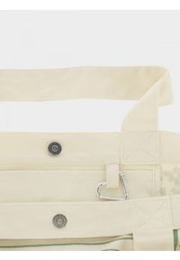 outhorn - Torba bawełniana na ramię - beżowa. Kolor: beżowy. Materiał: bawełna. Wzór: kolorowy, nadruk, haft #8