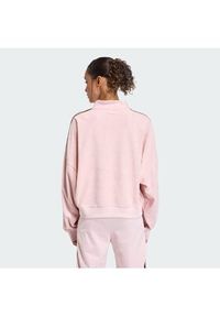 Adidas - adidas Bluza Terry Towel KD1400 Różowy Oversize. Kolor: różowy. Materiał: bawełna #4