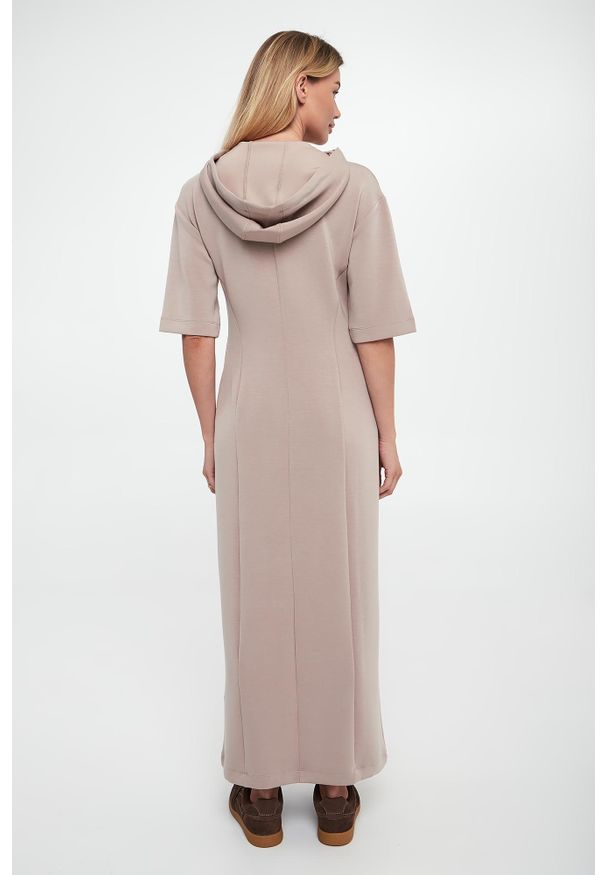 Liu Jo - Sukienka maxi z kapturem LIU JO. Typ kołnierza: kaptur. Długość: maxi