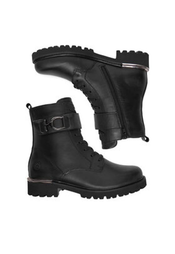 Remonte Trzewiki CEO-D8657-00 Czarny. Kolor: czarny. Materiał: materiał, syntetyk