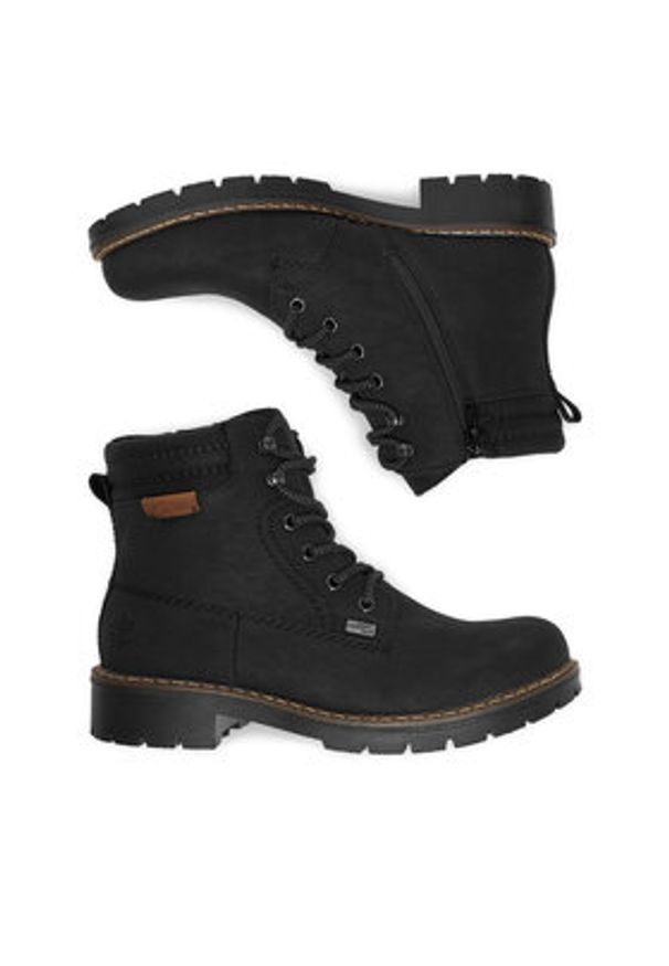 Rieker Trzewiki CEO-Y9125-00 Czarny. Kolor: czarny. Materiał: syntetyk, materiał