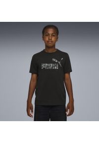 Puma - Młodzieżowa koszulka Essentials Camo PUMA Black. Kolor: czarny. Sport: joga i pilates