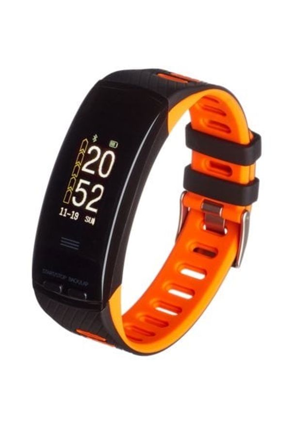 Smartband GARETT Fit 23 GPS Czarno-pomarańczowy. Kolor: pomarańczowy, czarny, wielokolorowy. Styl: elegancki