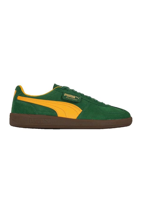 Buty Mężczyzna Puma Palermo zielony. Okazja: na co dzień. Kolor: zielony. Materiał: tkanina