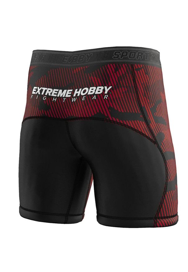 Spodenki Vale Tudo do MMA męskie EXTREME HOBBY HAVOC. Kolor: czerwony. Materiał: poliester, elastan