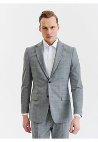 Pako Lorente - PAKO LORENTE – Szara marynarka garniturowa z wełną. Kolor: szary. Materiał: wełna. Styl: elegancki #3