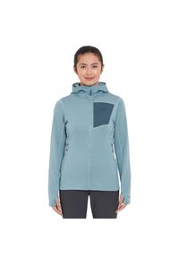 Bluza polarowa damska Rab Women's Superflux Hoody z kapturem. Typ kołnierza: kaptur. Kolor: niebieski. Materiał: polar