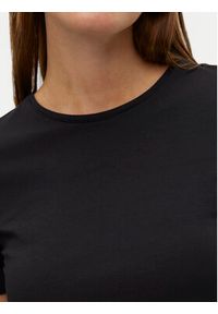 Vero Moda T-Shirt Lulu 10323755 Czarny Regular Fit. Kolor: czarny. Materiał: bawełna