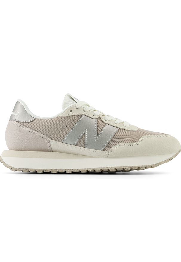 Buty damskie New Balance WS237MSB – beżowe. Kolor: beżowy. Materiał: guma, syntetyk, zamsz, materiał, skóra. Szerokość cholewki: normalna