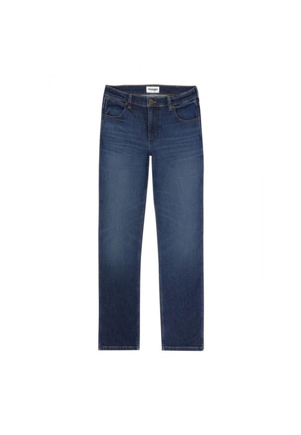 Wrangler - WRANGLER GREENSBORO MĘSKIE SPODNIE JEANSOWE GREEN FUZZ W15QMQ350
