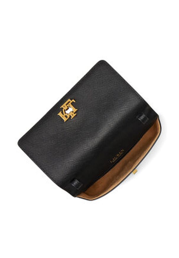 Lauren Ralph Lauren - LAUREN RALPH LAUREN Torebka 432966784008 Czarny. Kolor: czarny. Materiał: skórzane