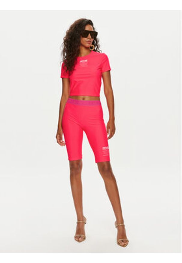 Versace Jeans Couture Kolarki 76HAC1A6 Różowy Skinny Fit. Kolor: różowy. Materiał: syntetyk