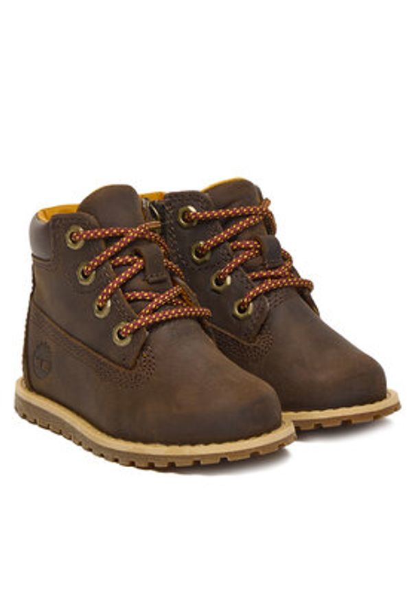 Timberland Trzewiki Pokey Pine 6In Boot With TB0A2NC39311 Brązowy. Kolor: brązowy. Materiał: skóra