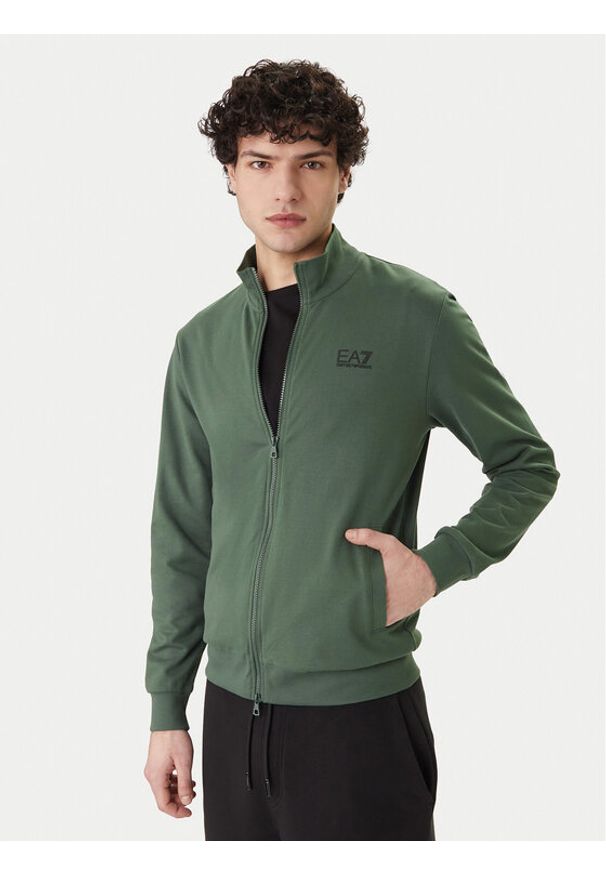 EA7 Emporio Armani Bluza 8NPM31 PJVRZ U7260 Zielony Regular Fit. Kolor: zielony. Materiał: bawełna