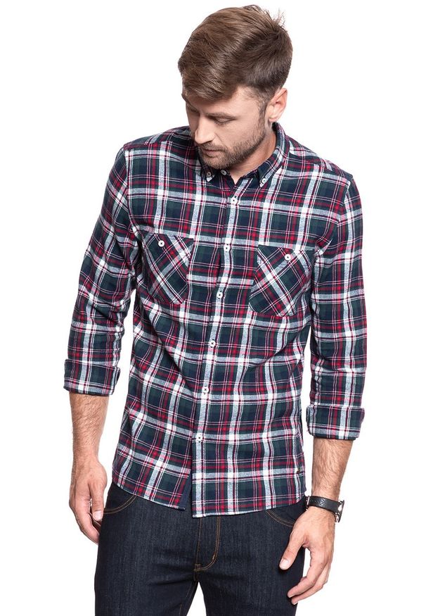 Mustang - KOSZULA MUSTANG Clemens BDC Flannel DD10 Flannel Check 3 1008874 11513. Wzór: kratka, kolorowy