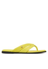TOMMY HILFIGER - Tommy Hilfiger Japonki FW0FW09216 Żółty. Kolor: żółty. Materiał: skóra #6