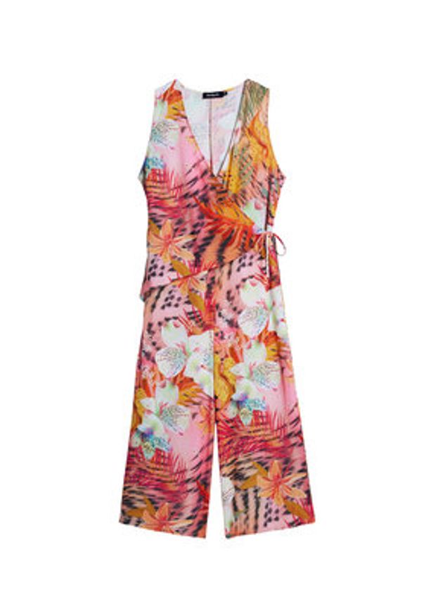 Desigual Kombinezon Swim Nasau 26SWPW53 Kolorowy Regular Fit. Materiał: wiskoza. Wzór: kolorowy
