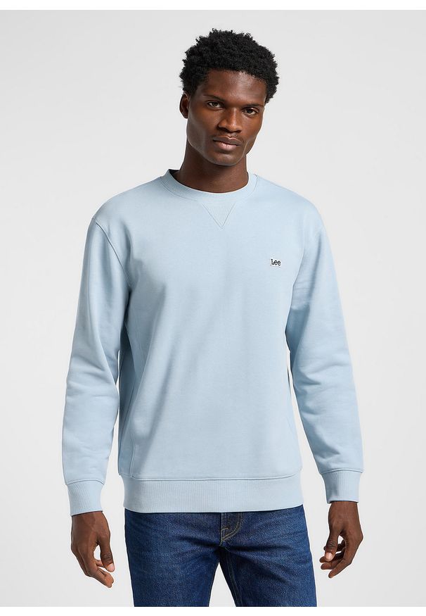 Lee - MESKA BLUZA LEE PATCH CREW SWS CONCRETE GRAY 112363879