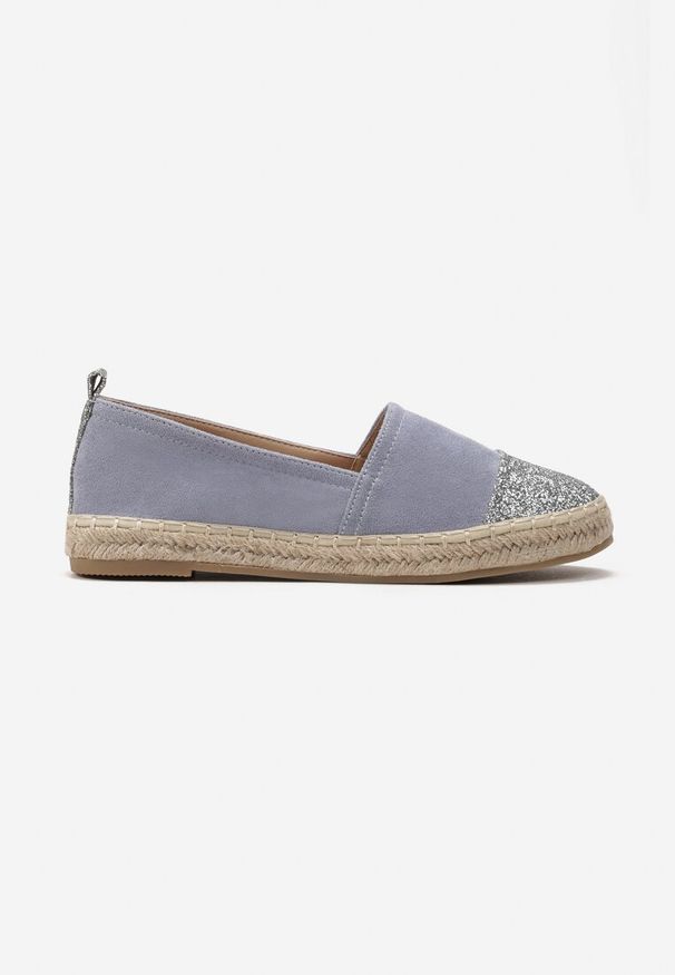 Born2be - Niebieskie Espadryle Nysalenia. Nosek buta: okrągły. Zapięcie: bez zapięcia. Kolor: niebieski. Szerokość cholewki: normalna. Obcas: na platformie