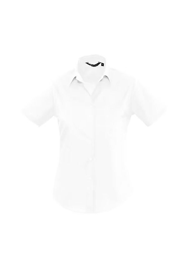 SOL'S - Damska Koszulka Z Krótkim Rękawem Escape 95 Poplin. Kolor: biały. Długość rękawa: krótki rękaw. Długość: krótkie