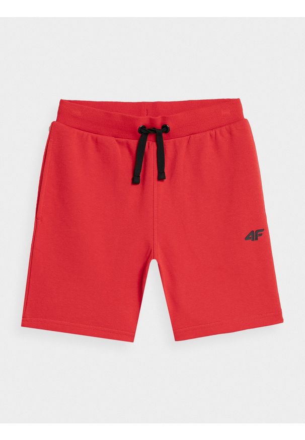 4f - 4F Spodenki dresowe chłopięce 152 (11-12 lat). Kolor: czerwony. Materiał: dresówka. Sezon: lato