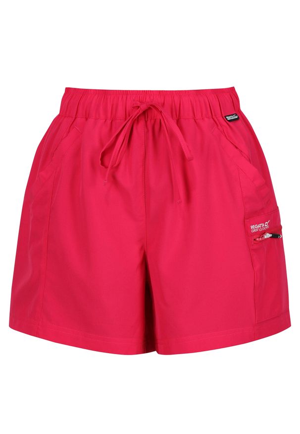Regatta - Spodenki Damskie Travel Light Packaway Shorts. Kolor: różowy. Sport: turystyka piesza