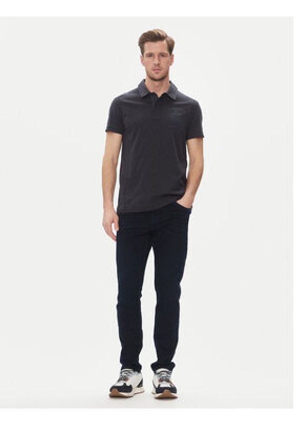 Aeronautica Militare Polo 251PO1857J680 Granatowy Regular Fit. Typ kołnierza: polo. Kolor: niebieski. Materiał: bawełna