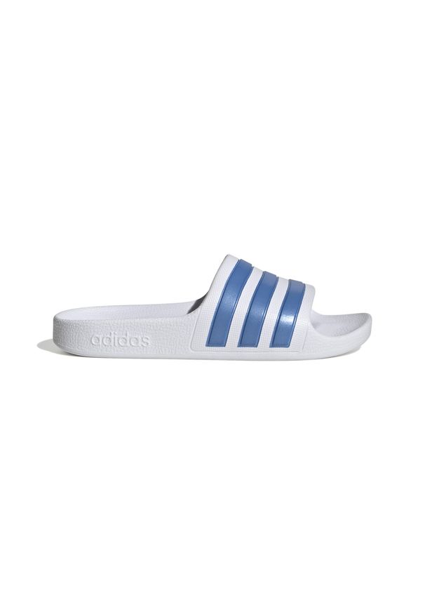 Adidas - Kapcie dla dzieci adidas Adilette Aqua. Kolor: biały. Styl: sportowy