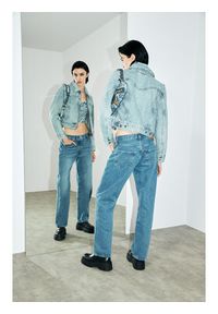 Levi's® Kurtka jeansowa A6048-0002 Niebieski Regular Fit. Kolor: niebieski. Materiał: bawełna #4