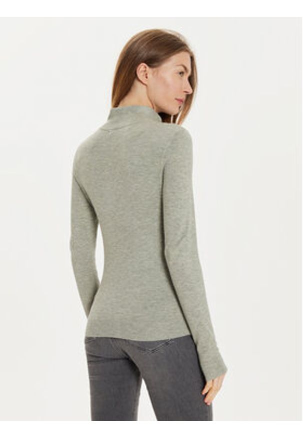 Vero Moda Sweter Happiness 10317993 Szary Slim Fit. Kolor: szary. Materiał: syntetyk, wiskoza