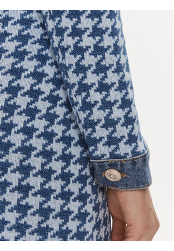 Guess Kurtka jeansowa Tweed W4RN55 D59L1 Niebieski Regular Fit. Kolor: niebieski. Materiał: bawełna