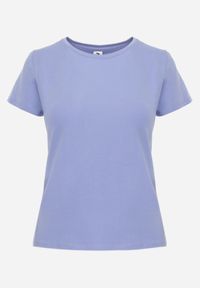 Born2be - Niebieski T-shirt Perirea. Okazja: do domu, na co dzień. Kolor: niebieski. Materiał: dzianina. Długość rękawa: krótki rękaw. Długość: krótkie. Wzór: jednolity, gładki. Styl: sportowy, casual #8
