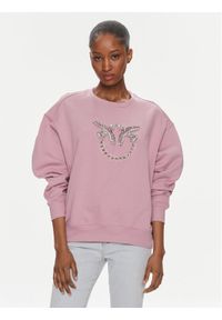 Pinko Bluza Nelly 100534 A1R8 Różowy Oversize. Kolor: różowy. Materiał: bawełna #1
