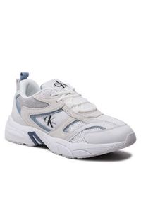 Calvin Klein Jeans Sneakersy Retro Tennis Su-Mesh YM0YM00589 Biały. Kolor: biały. Materiał: materiał #2